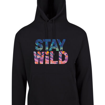 Kangaroo Pocket Hoodie - Stay Wild Swirl 3 Thumbnail